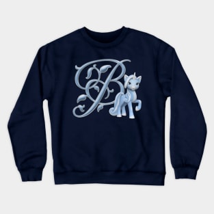 Monogram B Custom Unicorn Crewneck Sweatshirt